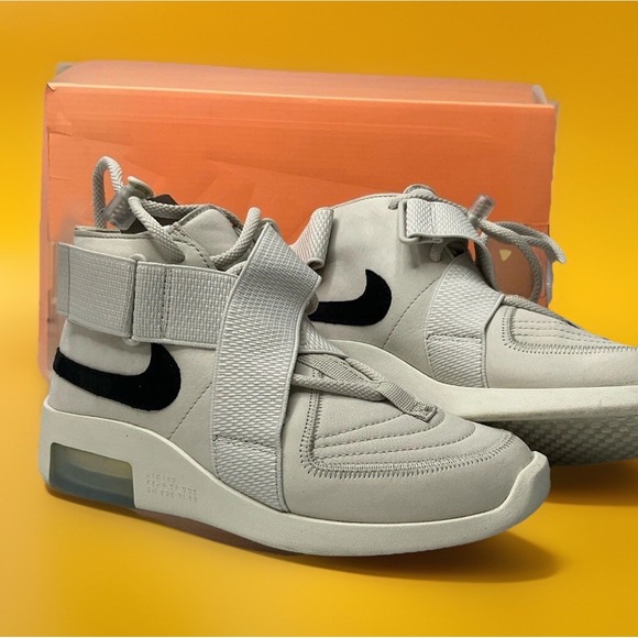 Nike Air x Fear Of God 1 Raid Light Bone Sneakers Shoes AT8087-001 Men Sz 5‎